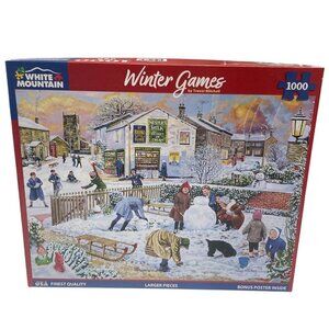 White Mountain Winter Games Jigsaw Puzzle 1000 Pieces Trevor Mitchell  Snow